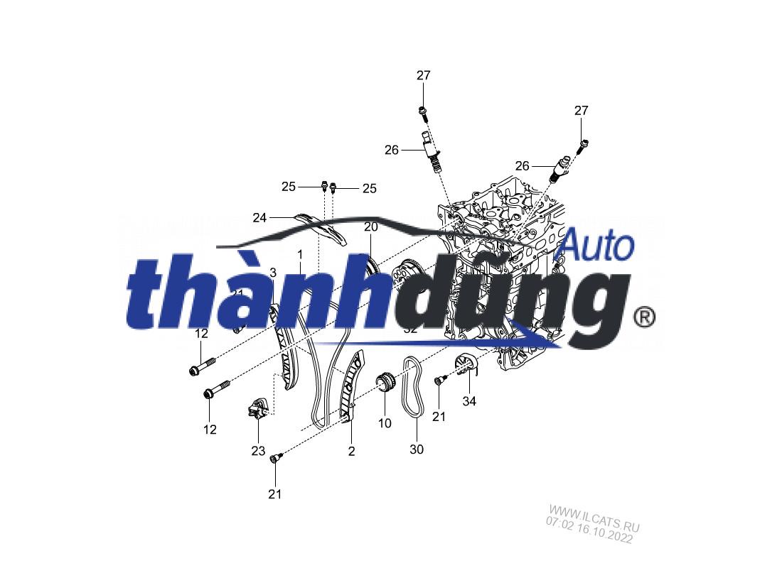 BÁNH RĂNG CAM HÚT SSANGYONG TIVOLI 2018 BÁNH RĂNG CAM HÚT SSANGYONG TIVOLI 2018