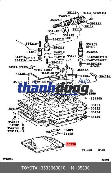 LỌC DẦU HỘP SỐ TOYOTA LAND CRUISER LỌC DẦU HỘP SỐ TOYOTA LAND CRUISER