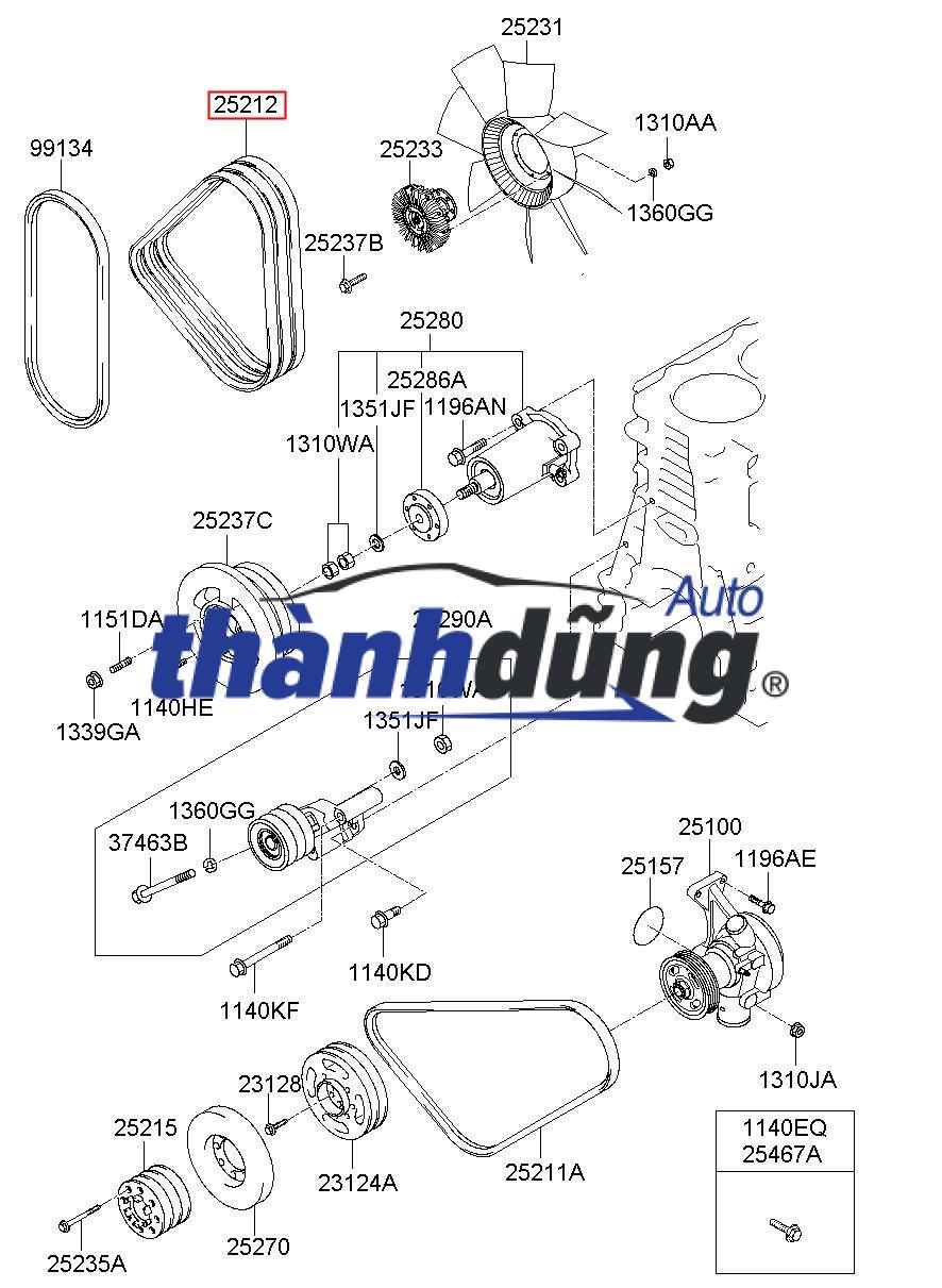 cụm tăng tổng, dây curoa tổng, bạc đạn tăng tổng, bi tăng tổng