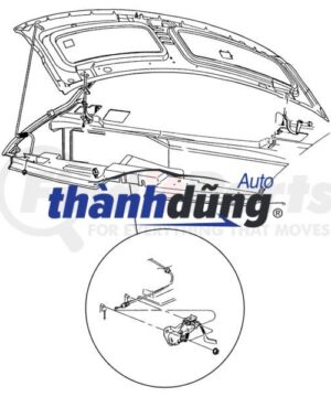 ổ ngậm khóa capo, khóa nắp capo,cơ cấu mở nắp capo, Ổ KHÓA CAPO