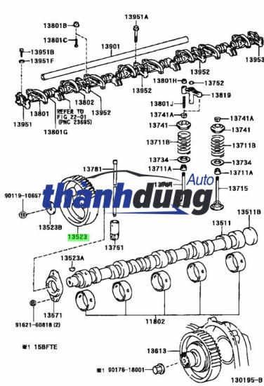 sơ đồ Bánh răng trục cam (2)