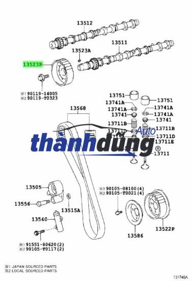 sơ đồ Bánh răng trục cam (3)