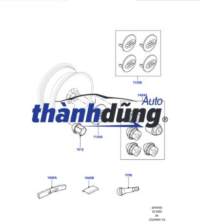 ốp la zăng, nắp chụp mâm, nắp chụp moay ơ