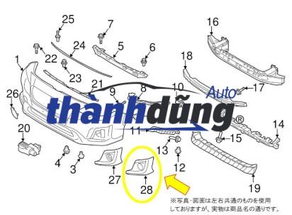 sơ đồ cản trước (2), ba đờ sốc trước