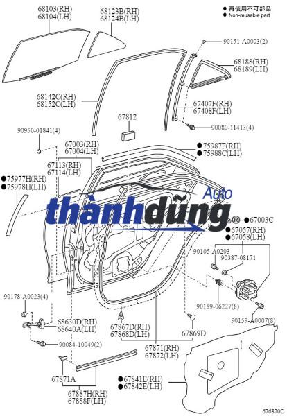 sơ đồ Gioăng kính chết cửa sau (1)