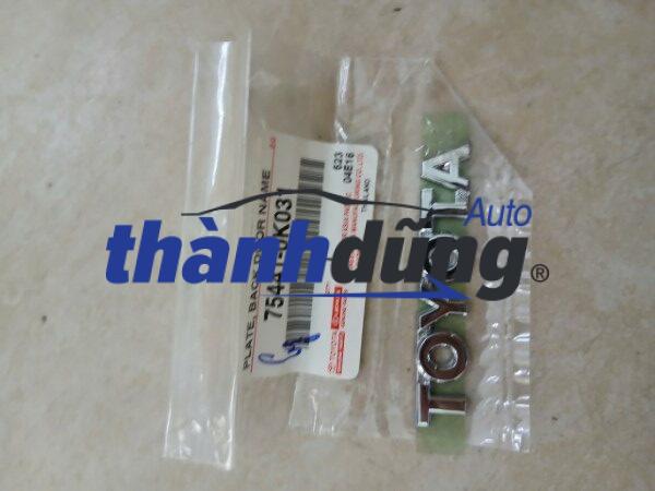 CHỮ TOYOTA CỐP HẬU TOYOTA INNOVA 2010 | 754410K031